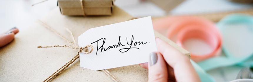 3 Say thanks